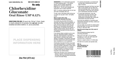 Chlorhexidine 16oz. Bottle Label (16 Oz Bottle Label)